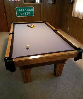 Olhausen 8' Oak Pool Table
